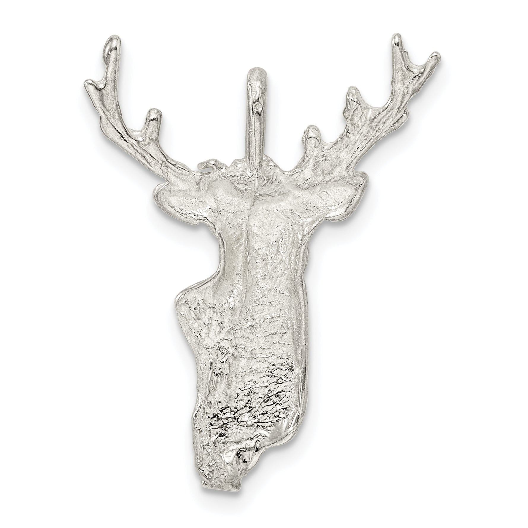 Sterling Silver Deer Head Charm QC1785