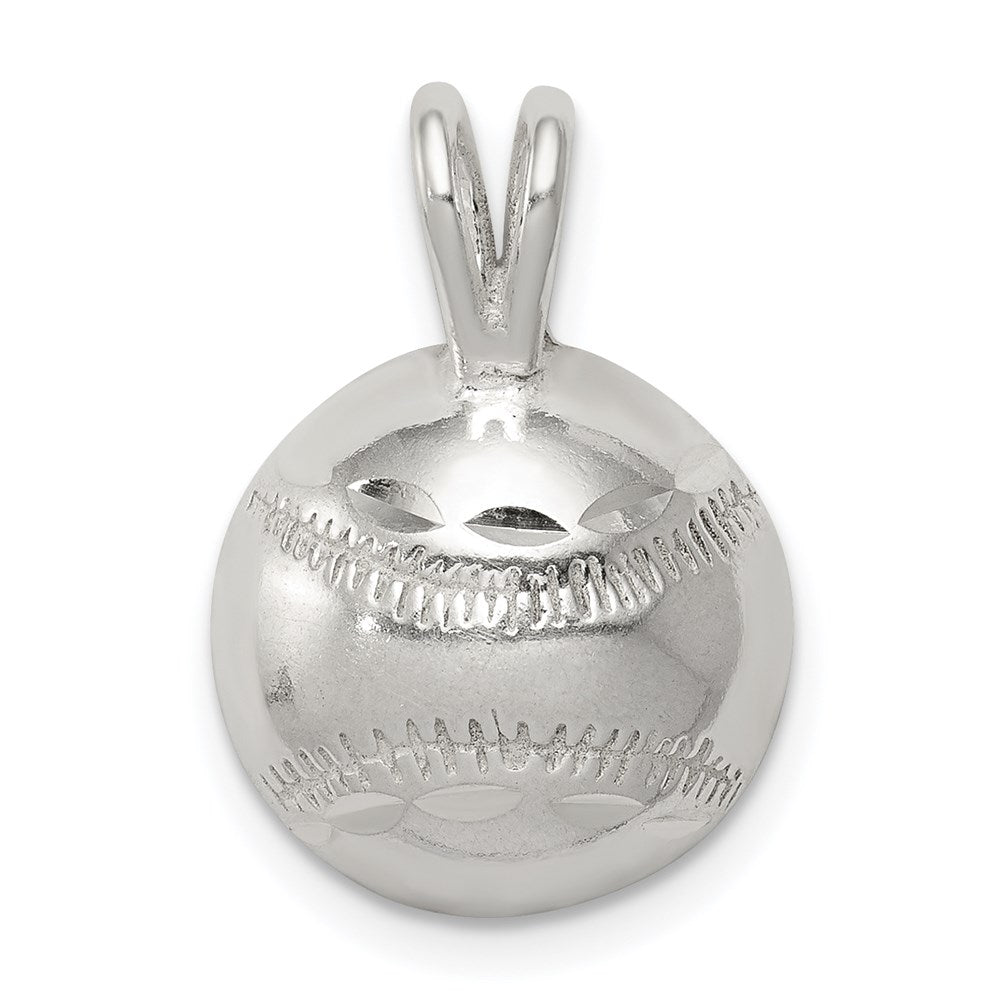 Sterling Silver Baseball Charm