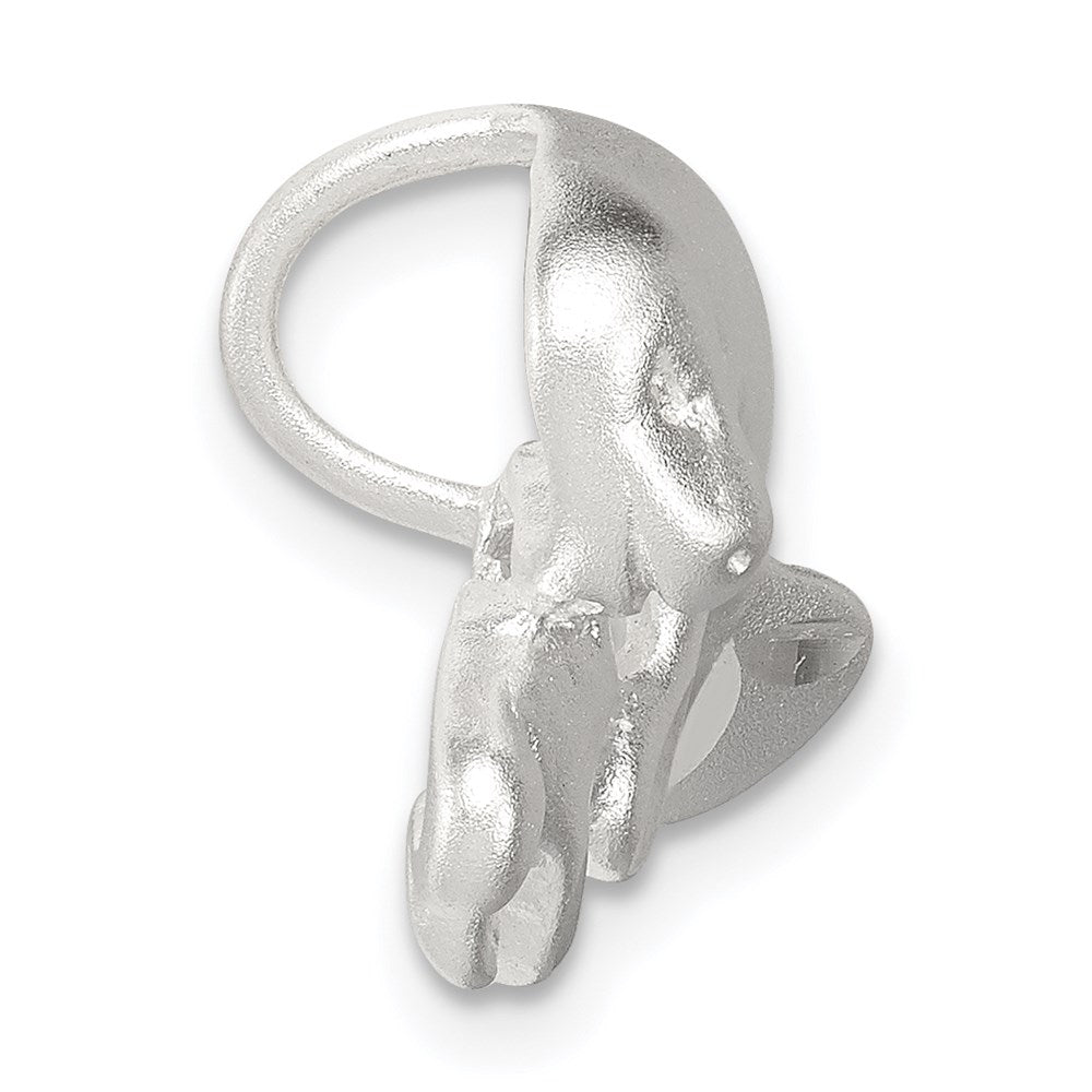 Sterling Silver Manatee with Baby Charm