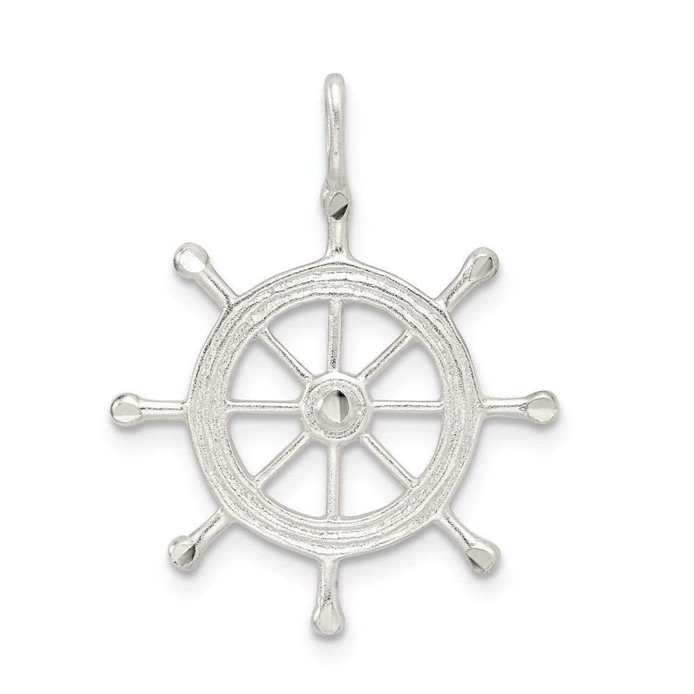 Sterling Silver Boat Wheel Charm