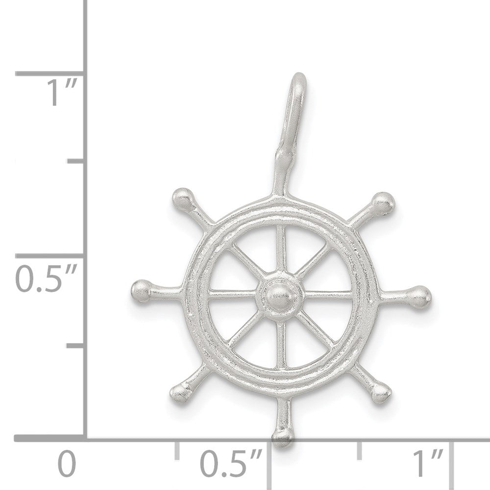 Sterling Silver Boat Wheel Charm