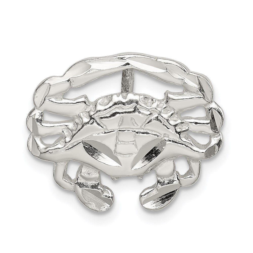 Sterling Silver Crab Slide Charm