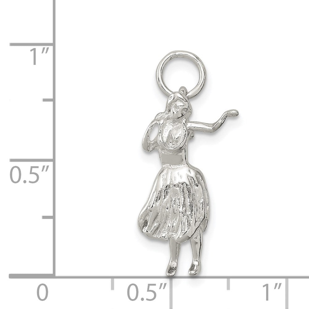 Sterling Silver Hula Dancer Charm