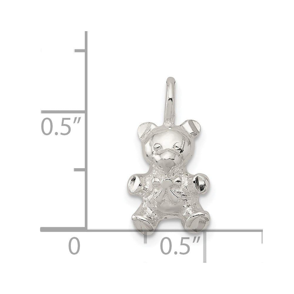 Sterling Silver Teddy Bear Charm