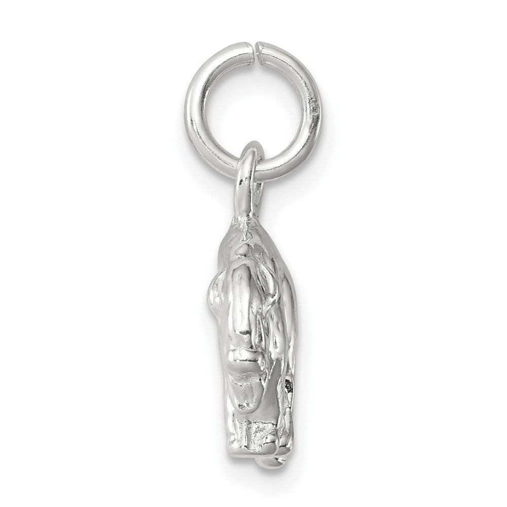 Sterling Silver 3-D Buffalo Charm