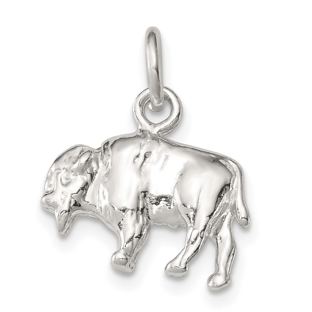 Sterling Silver 3-D Buffalo Charm