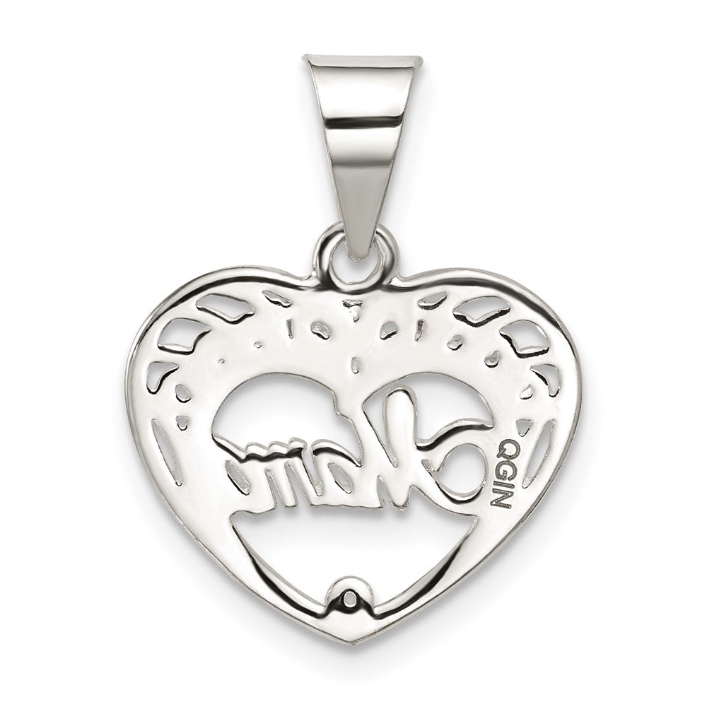 Sterling Silver Mama Heart Charm