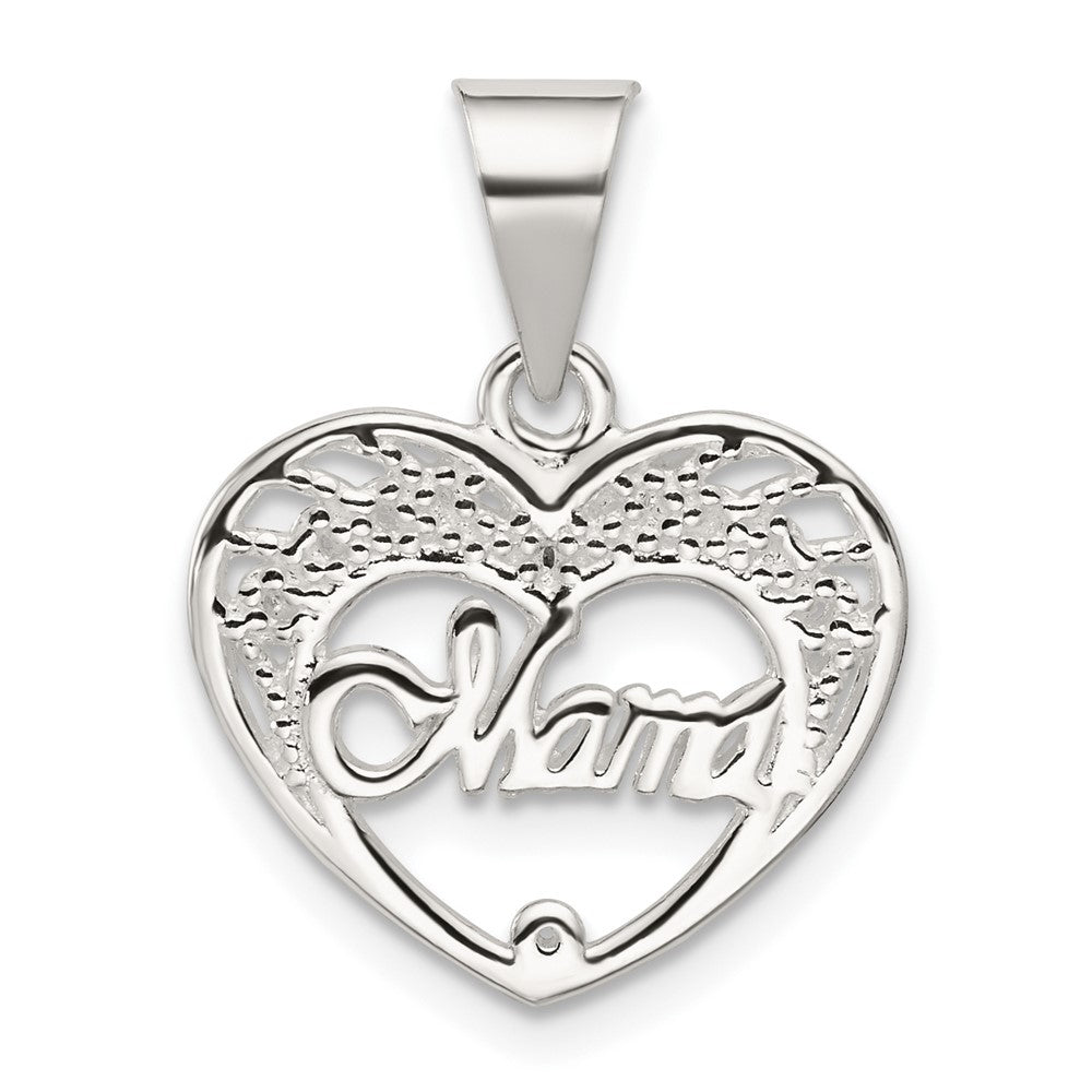 Sterling Silver Mama Heart Charm