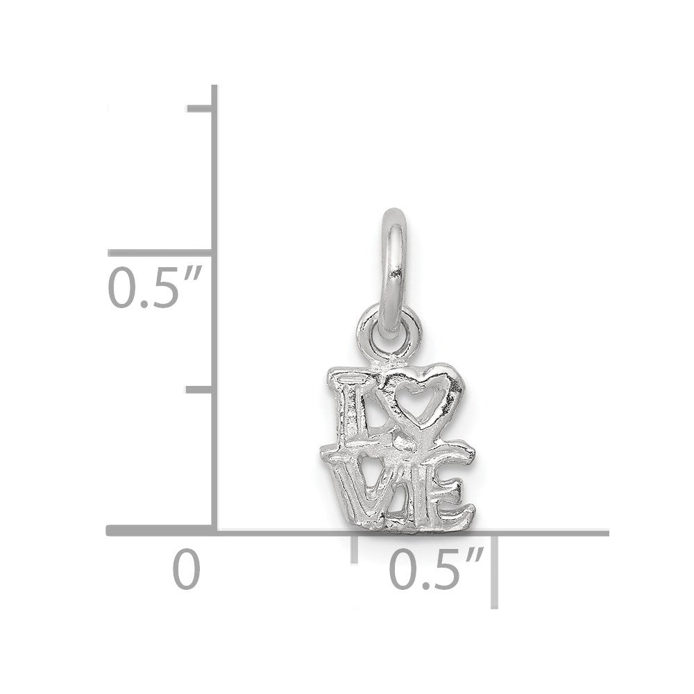 Sterling Silver Love Charm