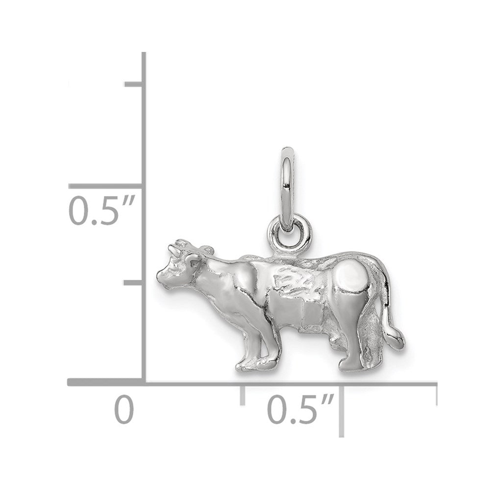 Sterling Silver Cow Charm