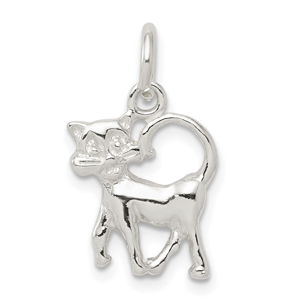 Sterling Silver Cat Charm