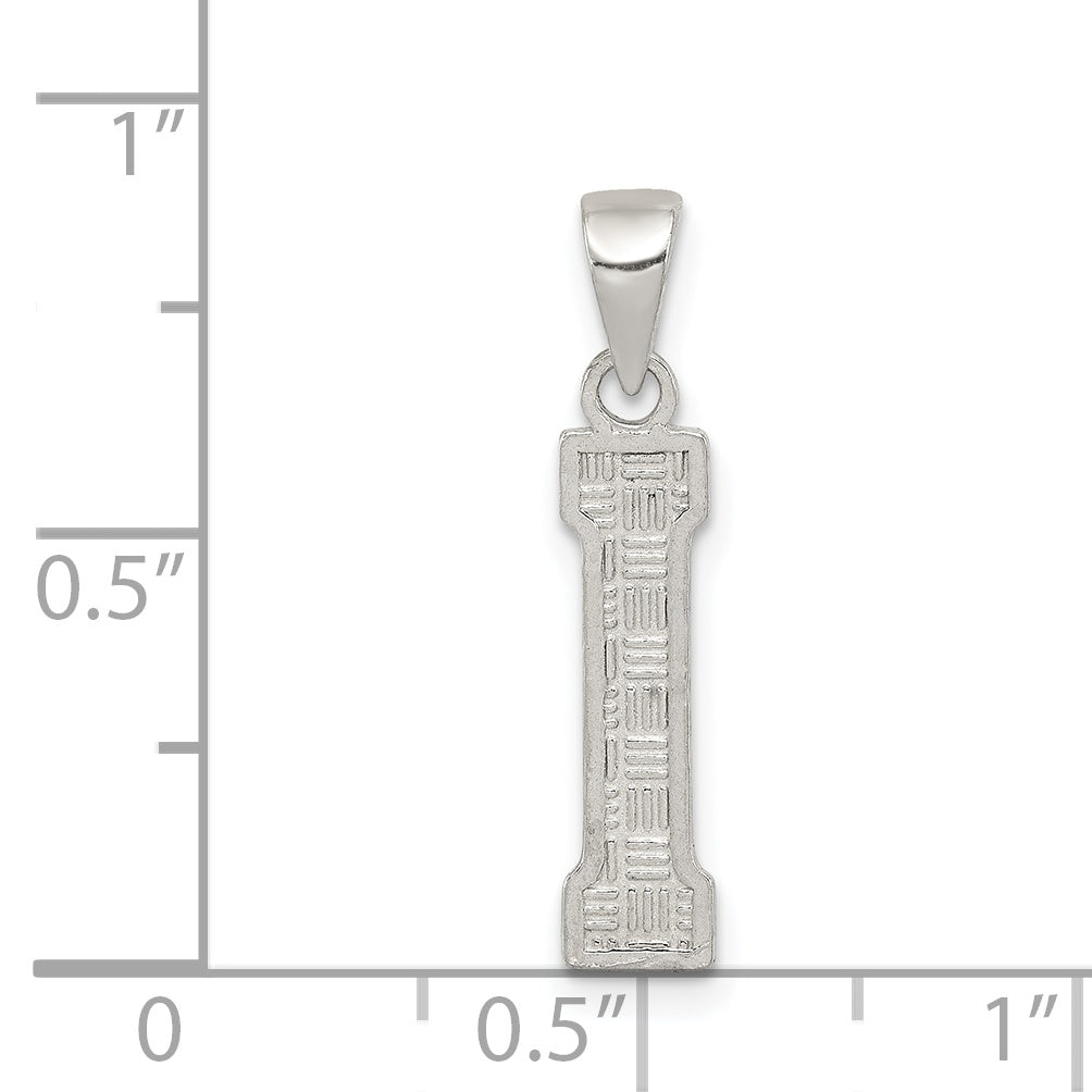 Sterling Silver Initial I Charm QC2762I