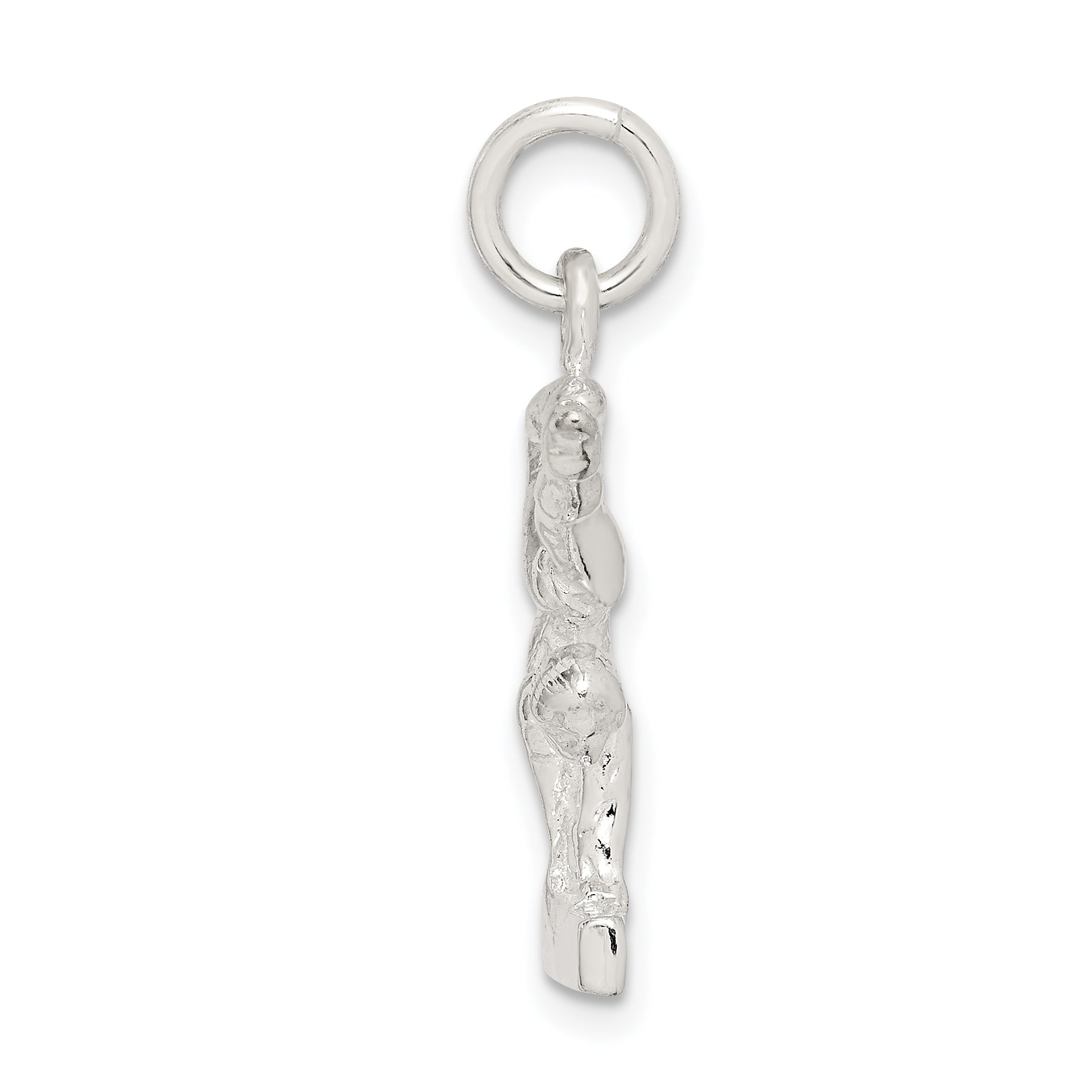 Sterling Silver Gymnast Charm QC2778