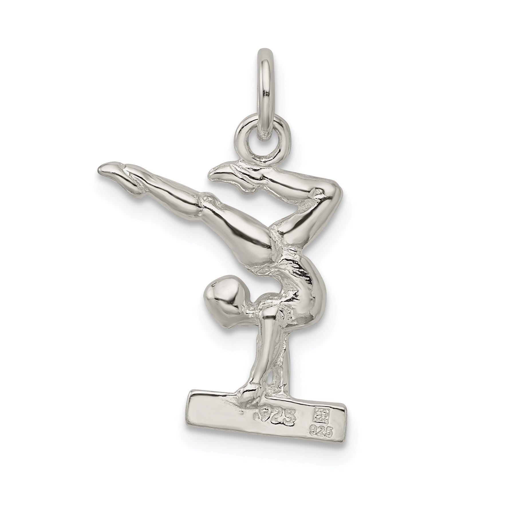 Sterling Silver Gymnast Charm QC2778