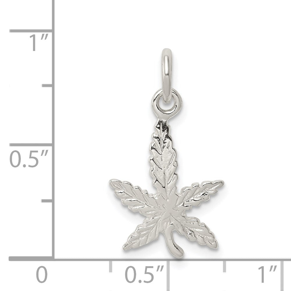 Sterling Silver Leaf Charm