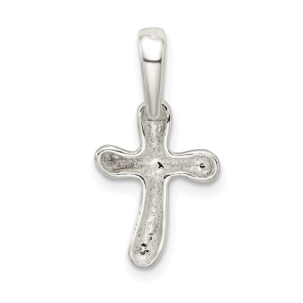 Sterling Silver Tiny Freeform Cross Charm