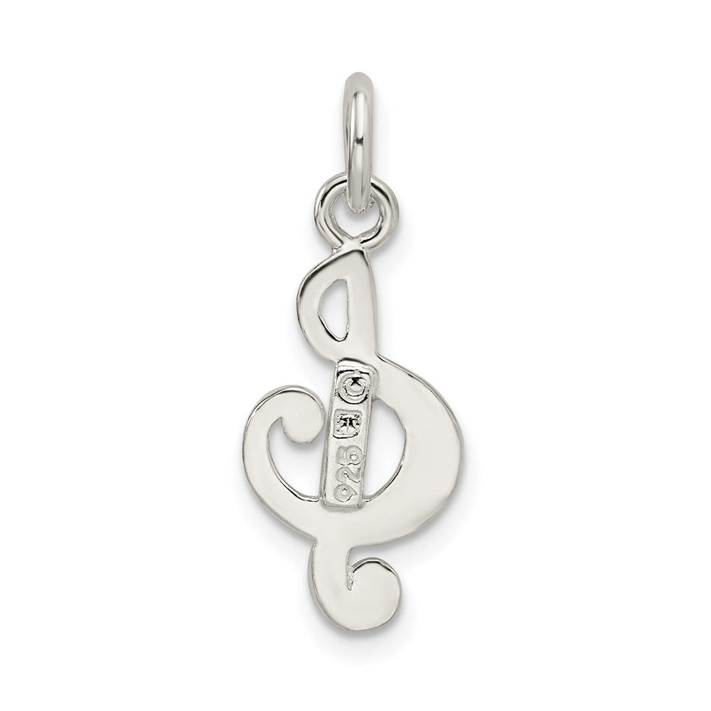 Sterling Silver Treble Clef Charm