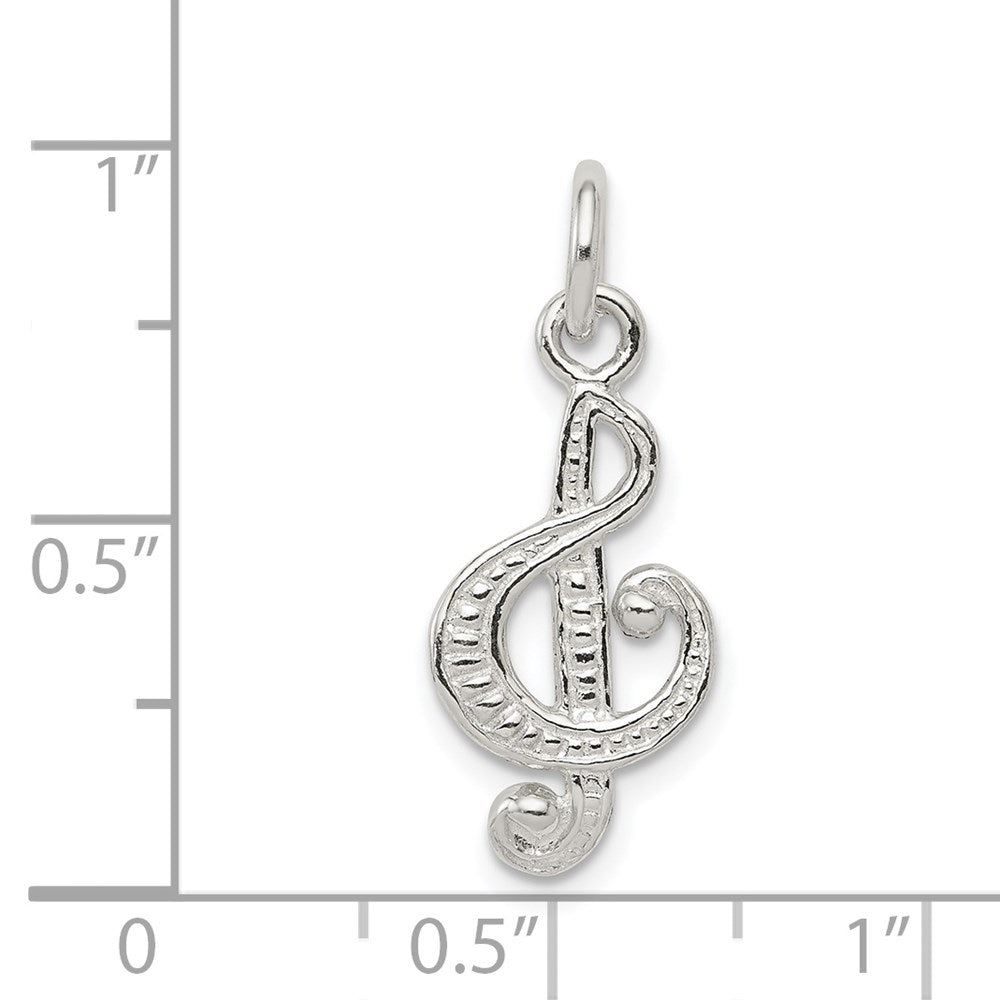 Sterling Silver Treble Clef Charm