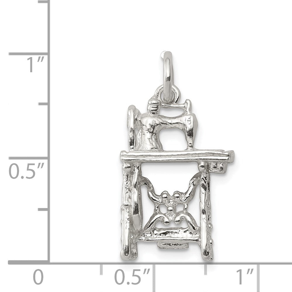 Sterling Silver Sewing Machine Charm