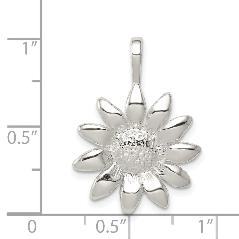 Sterling Silver Sunflower Pendant