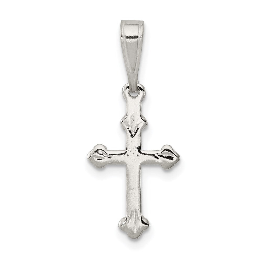 Sterling Silver Budded Cross Charm