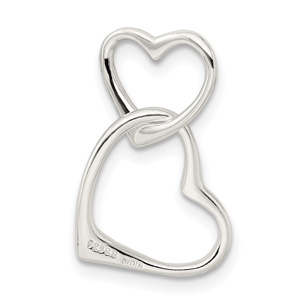 Sterling Silver Double Heart Pendant