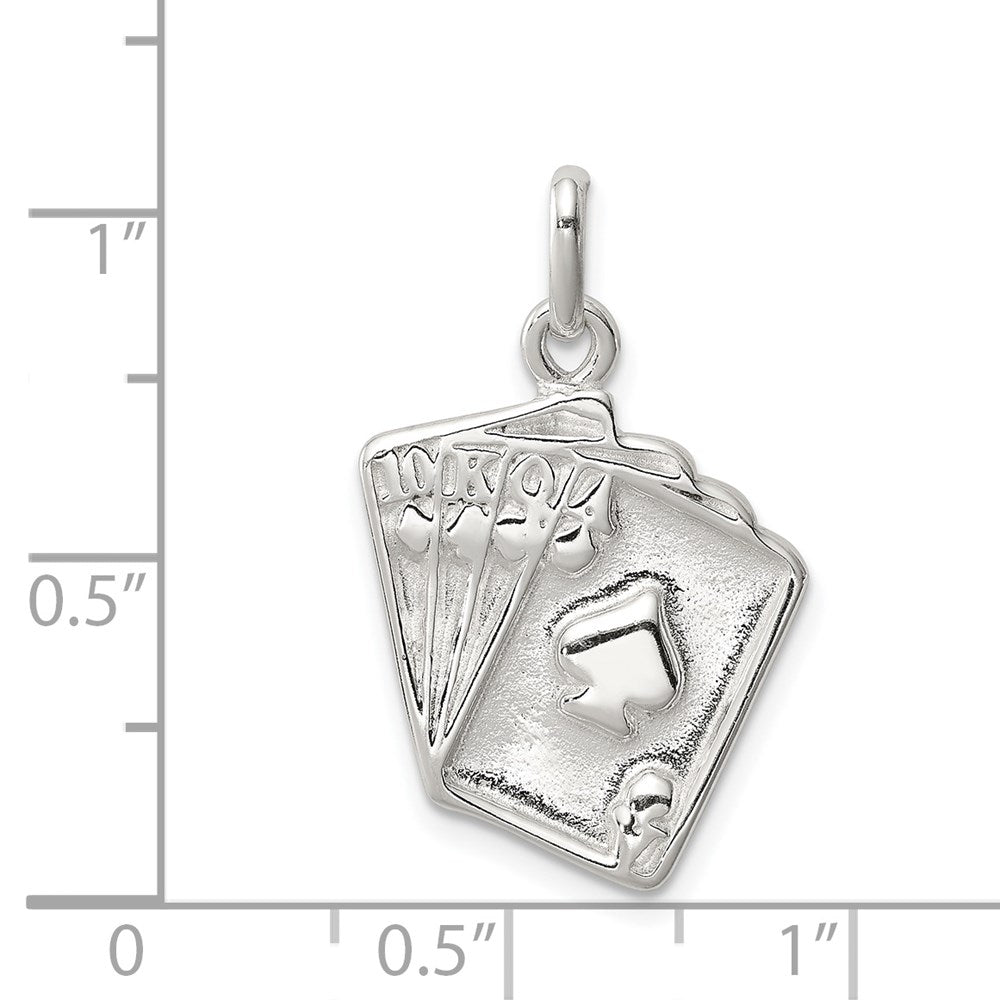 Sterling Silver Playing Card's Charm