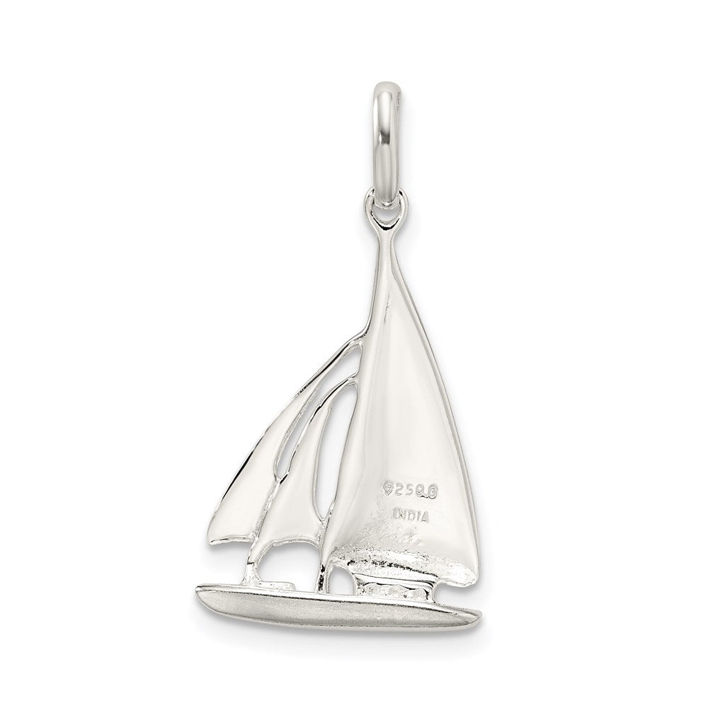 Sterling Silver Sailboat Charm