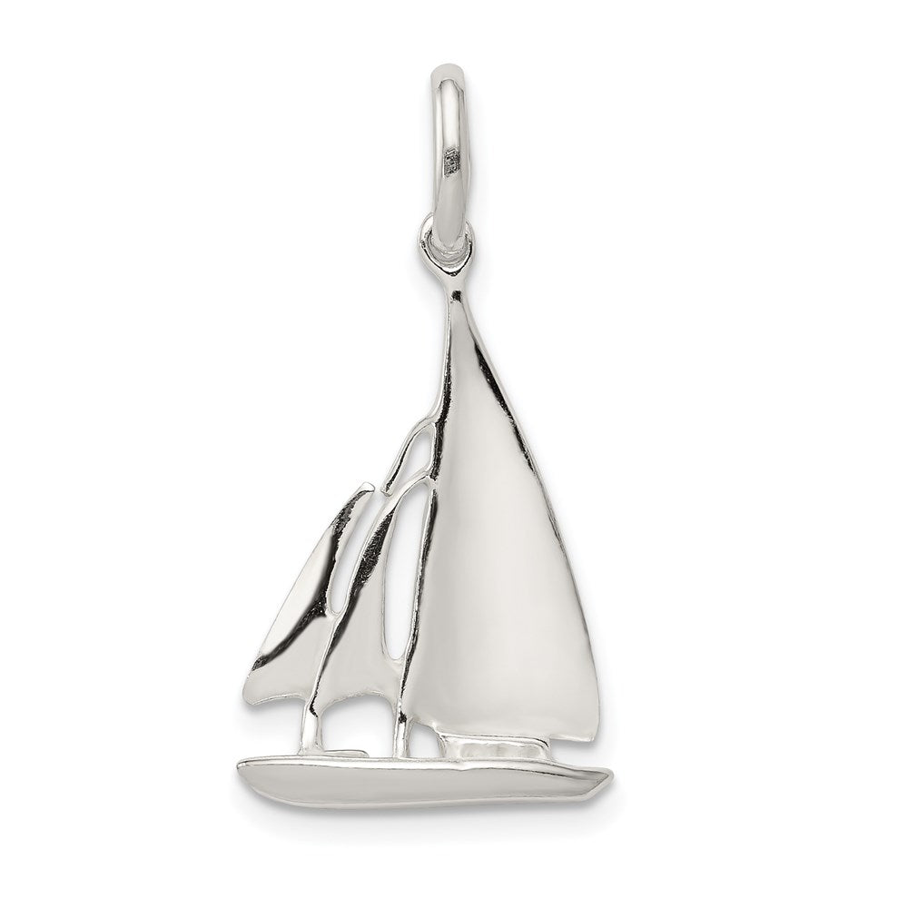 Sterling Silver Sailboat Charm