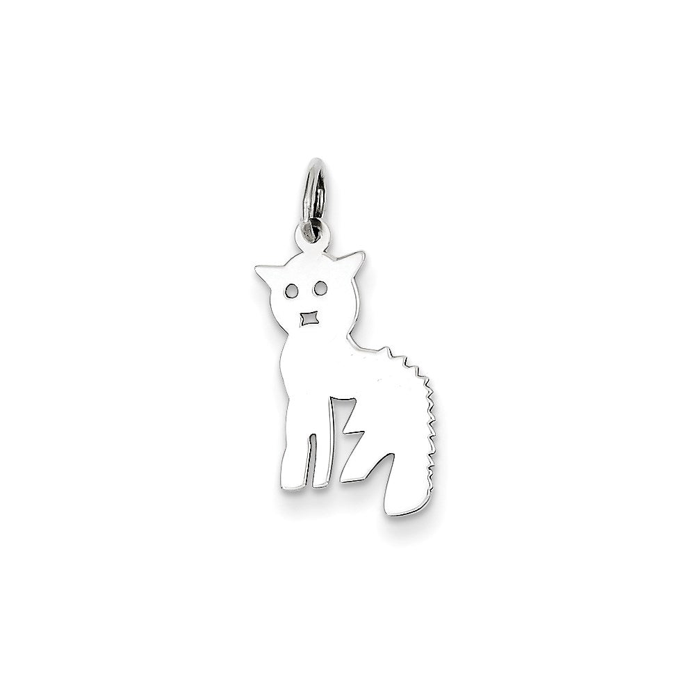 Sterling Silver Cat Charm