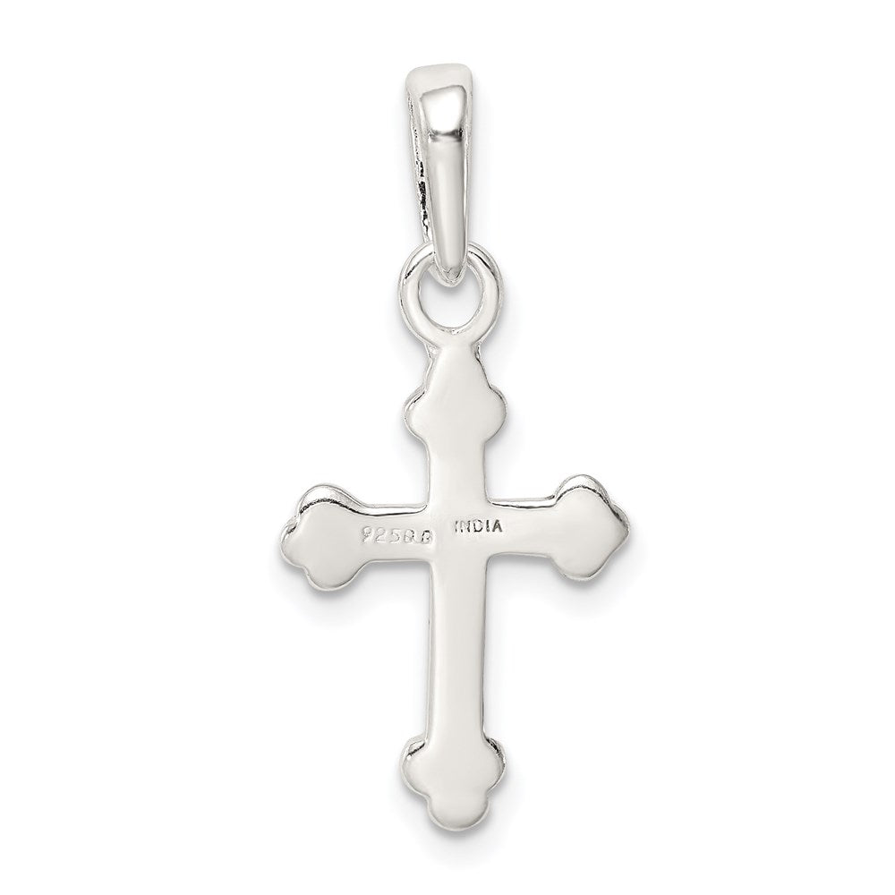 Sterling Silver Budded Cross Pendant