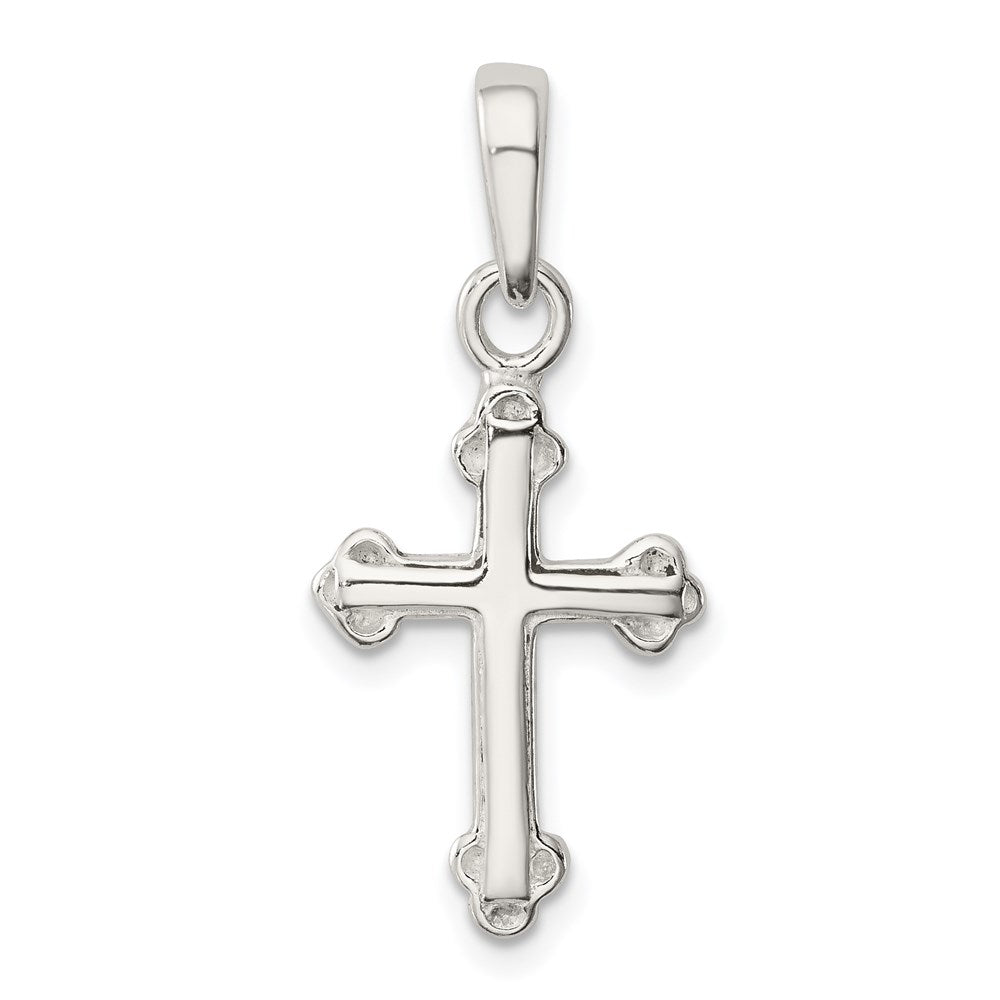 Sterling Silver Budded Cross Pendant