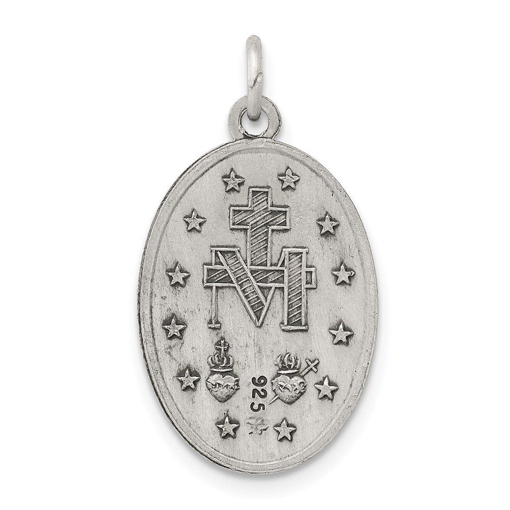 Sterling Silver Antiqued Miraculous Medal