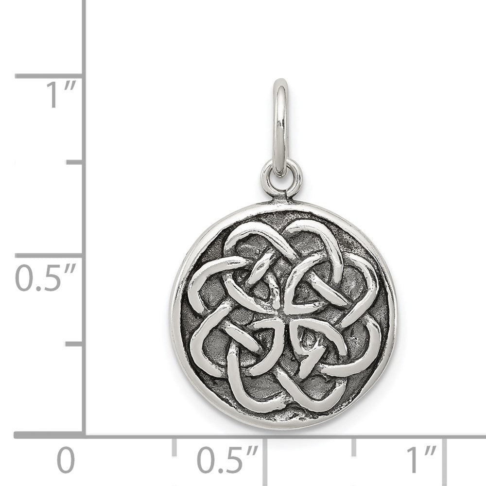 Sterling Silver Antiqued Celtic Knot Charm