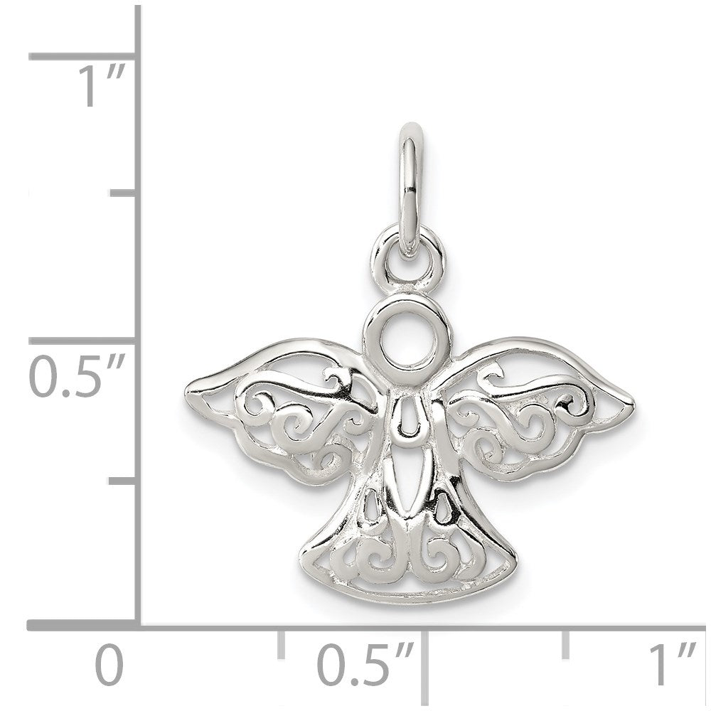 Sterling Silver Filigree Angel Charm