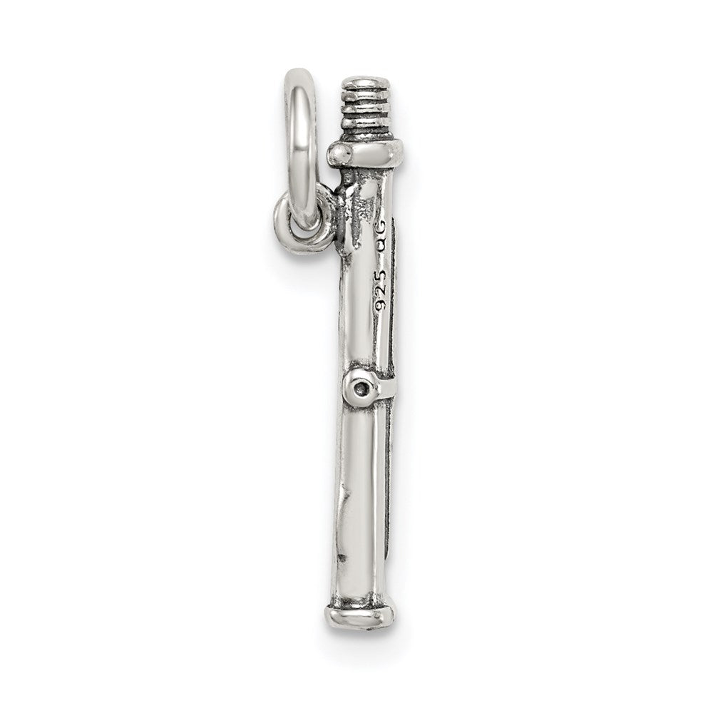 Sterling Silver Antique Flute Charm