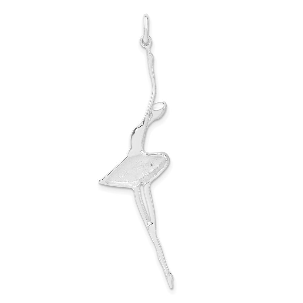 Sterling Silver Polished Ballerina Pendant