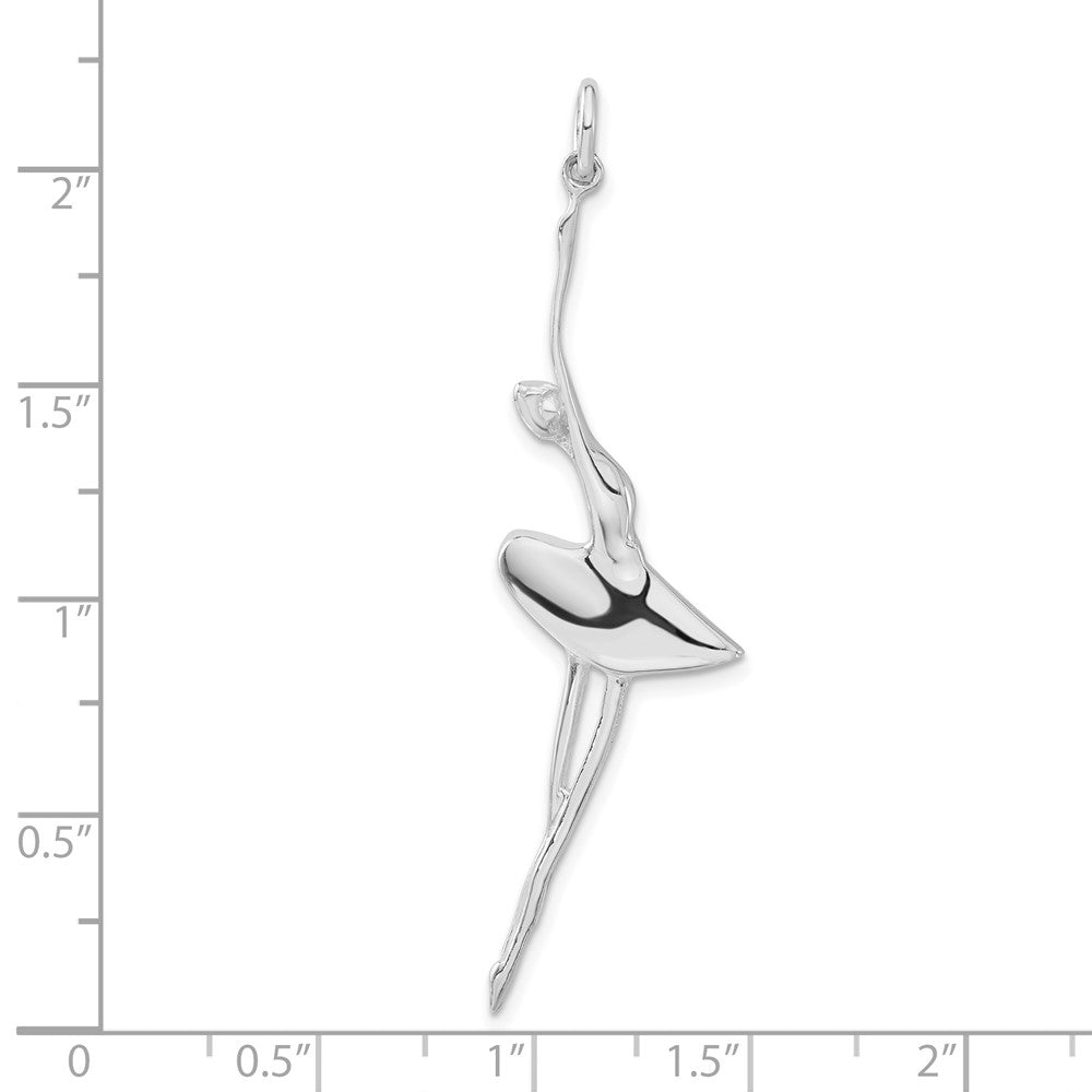 Sterling Silver Polished Ballerina Pendant