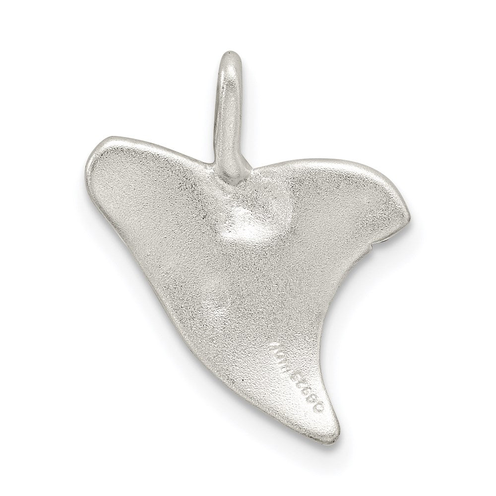 Sterling Silver Diamond Cut Shark Tooth Pendant