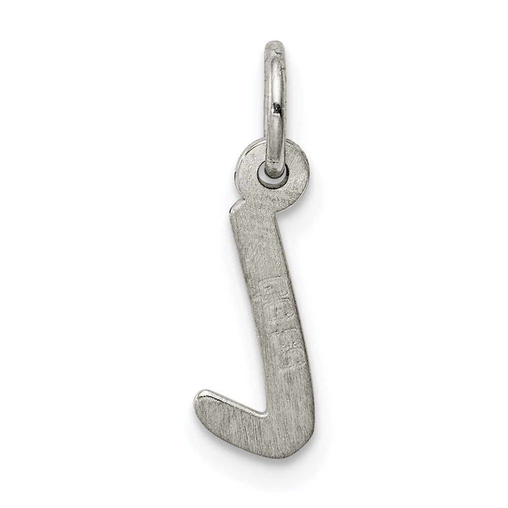 Sterling Silver Rhodium-plated Letter L Initial Charm