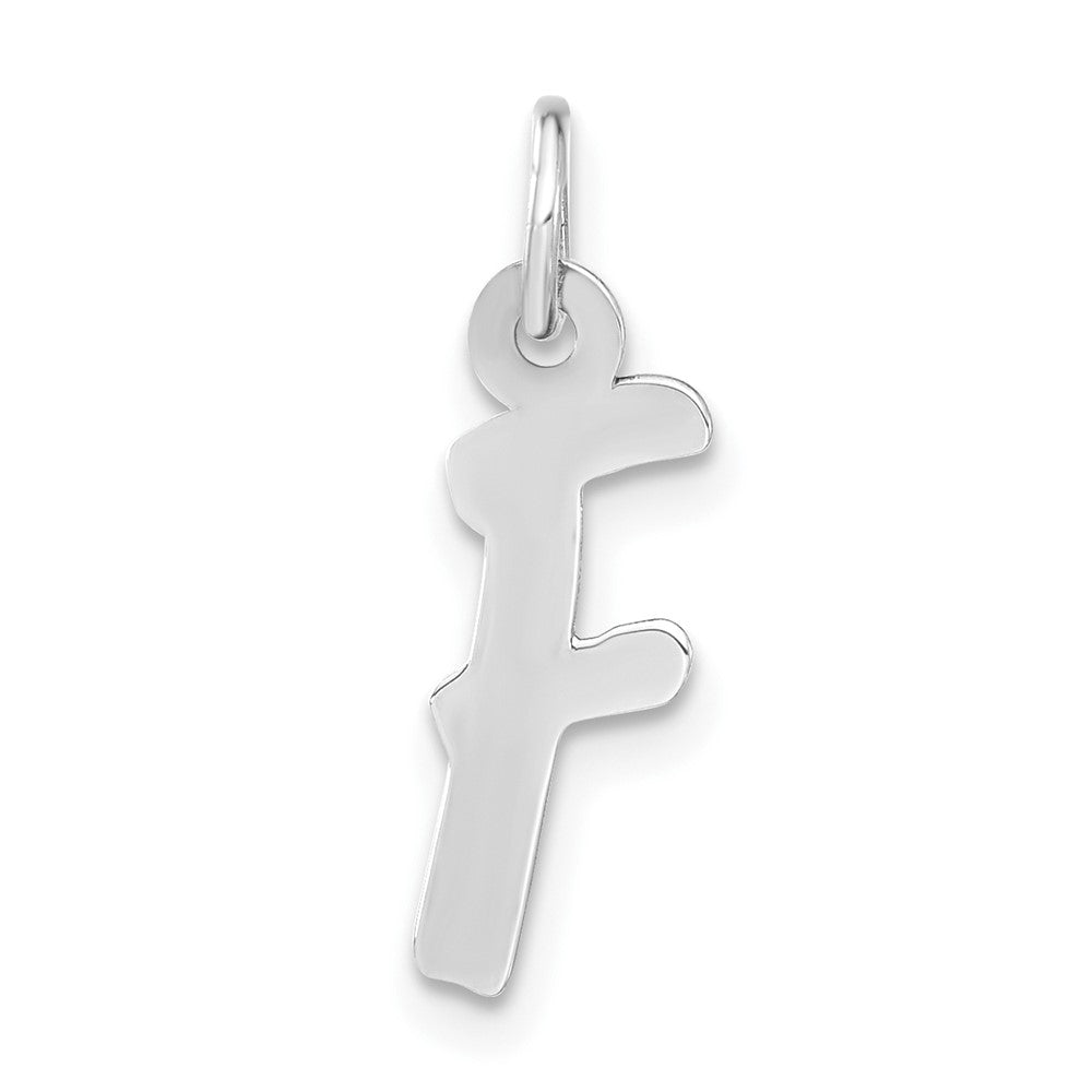 Sterling Silver Medium Initial F Charm