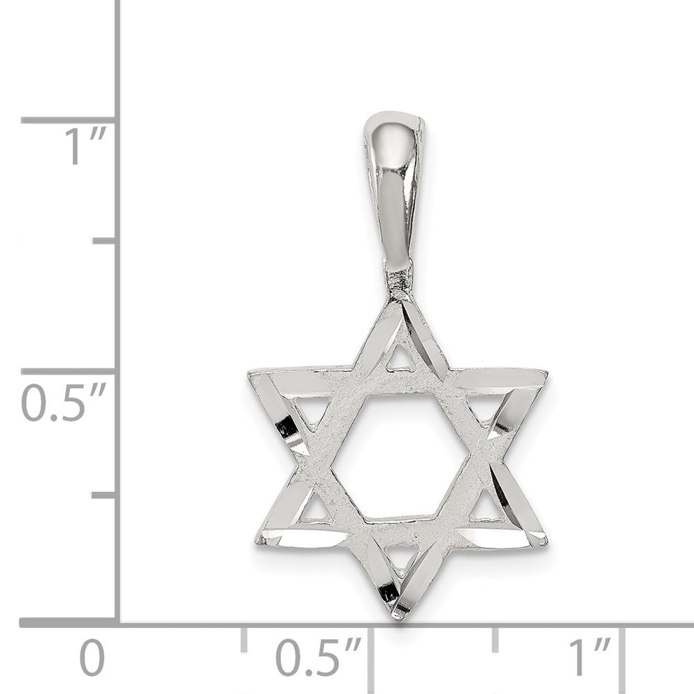 Sterling Silver Star of David Charm