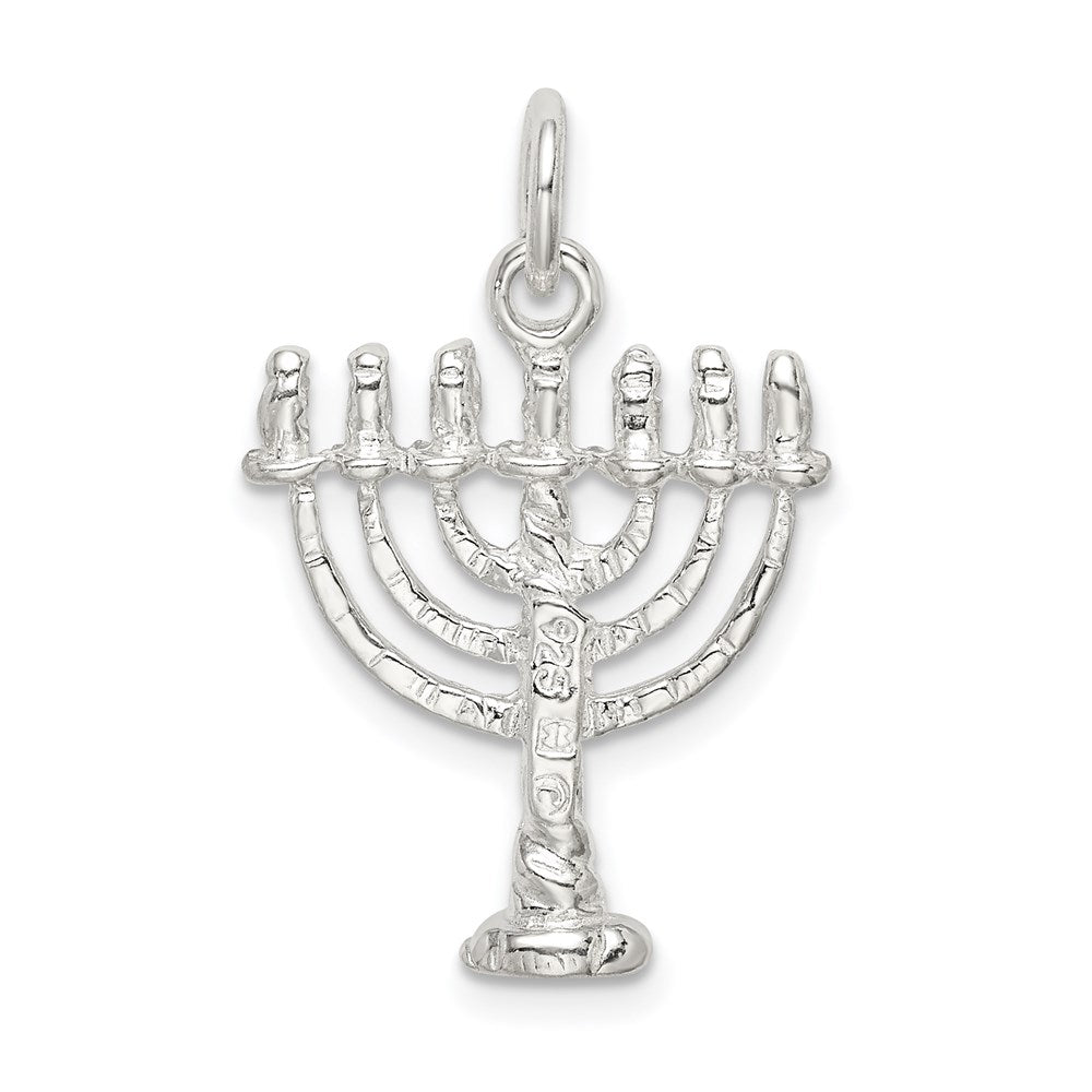 Sterling Silver Menorah Charm