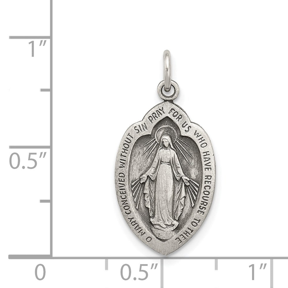 Sterling Silver Antiqued Miraculous Medal