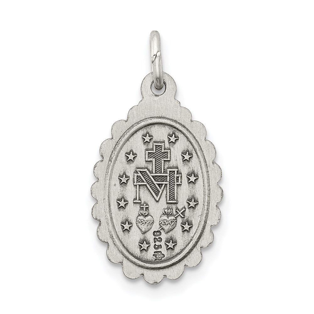 Sterling Silver Antiqued Miraculous Medal