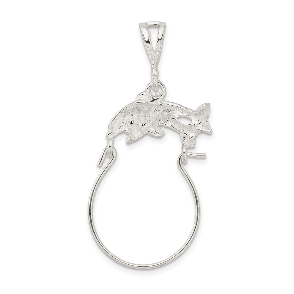 Sterling Silver Dolphin Charm Holder