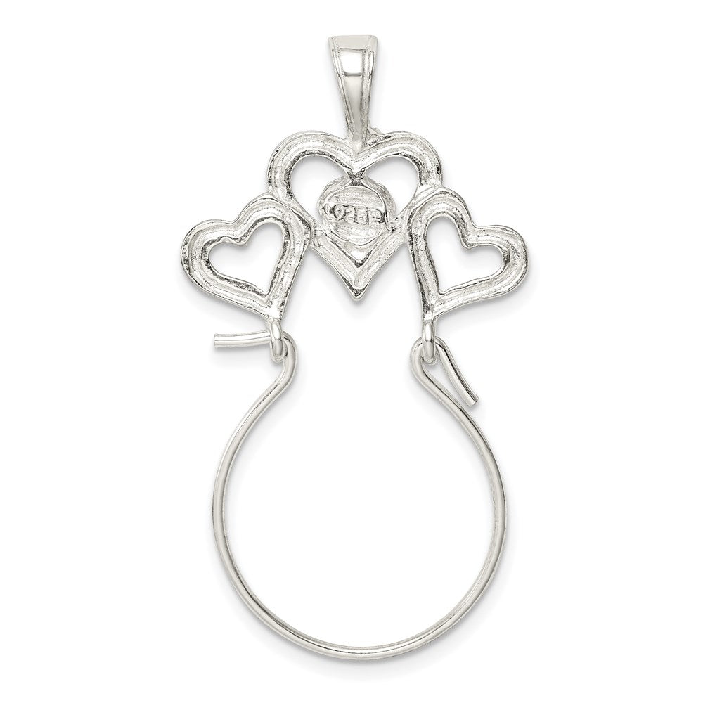 Sterling Silver Heart Charm Holder