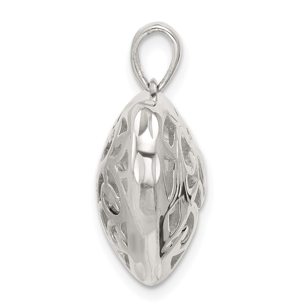 Sterling Silver Filigree Heart Pendant