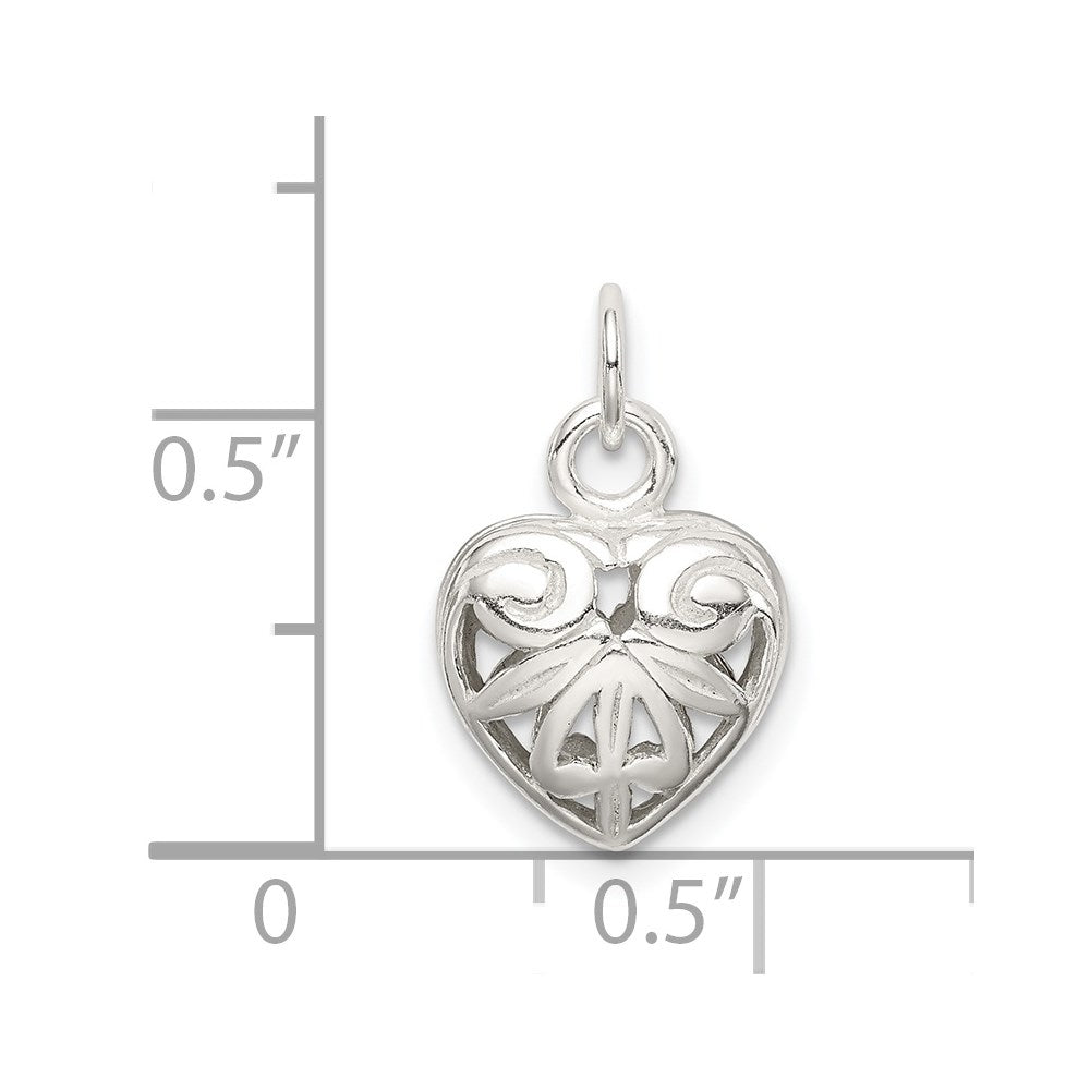 Sterling Silver Heart Charm