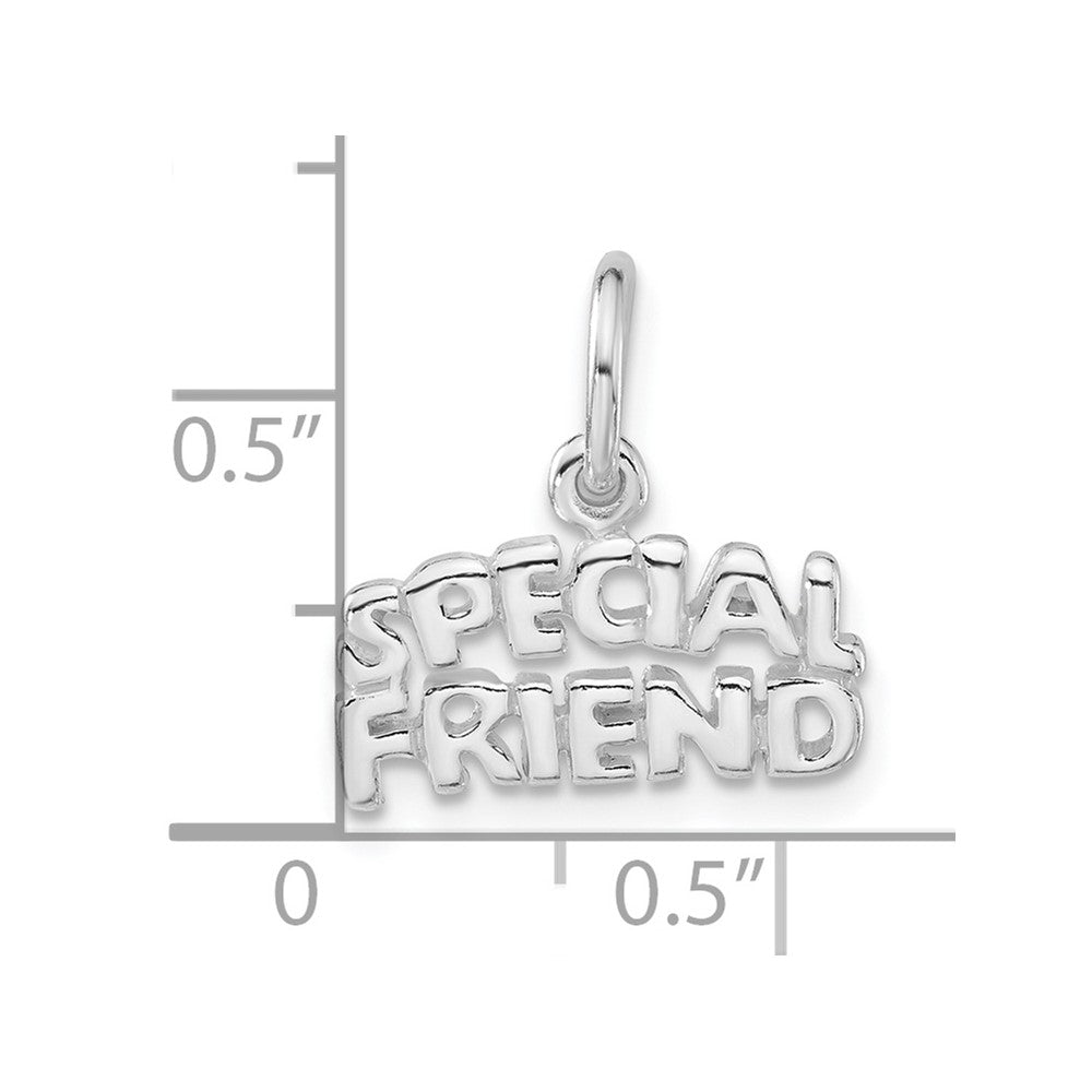 Sterling Silver Polished Special Friend Charm